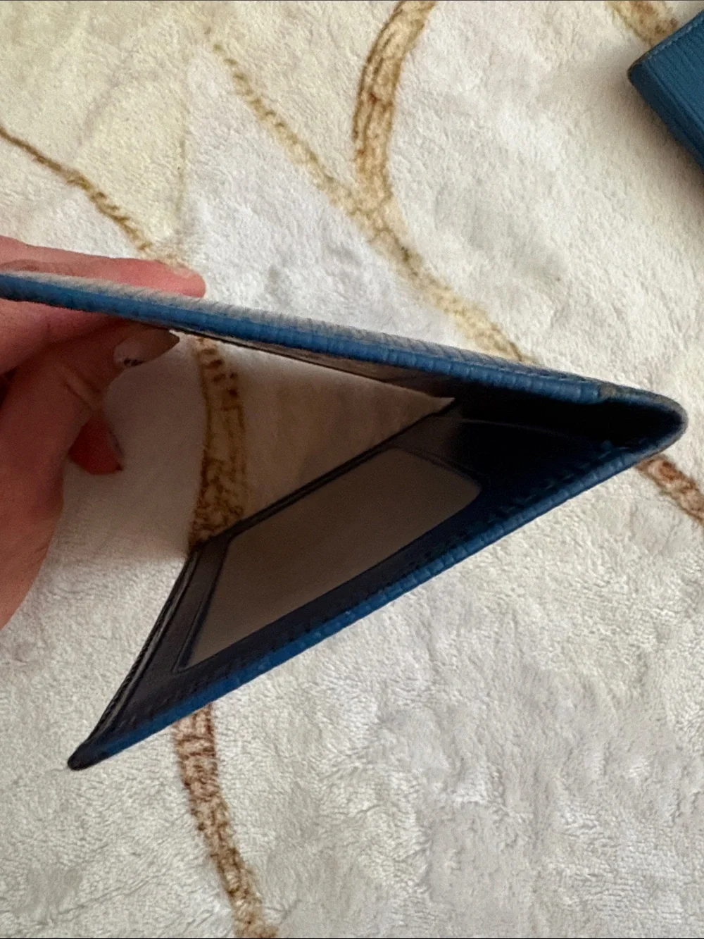 Louis Vuitton Dark Blue Epi Leather Men's Card Case